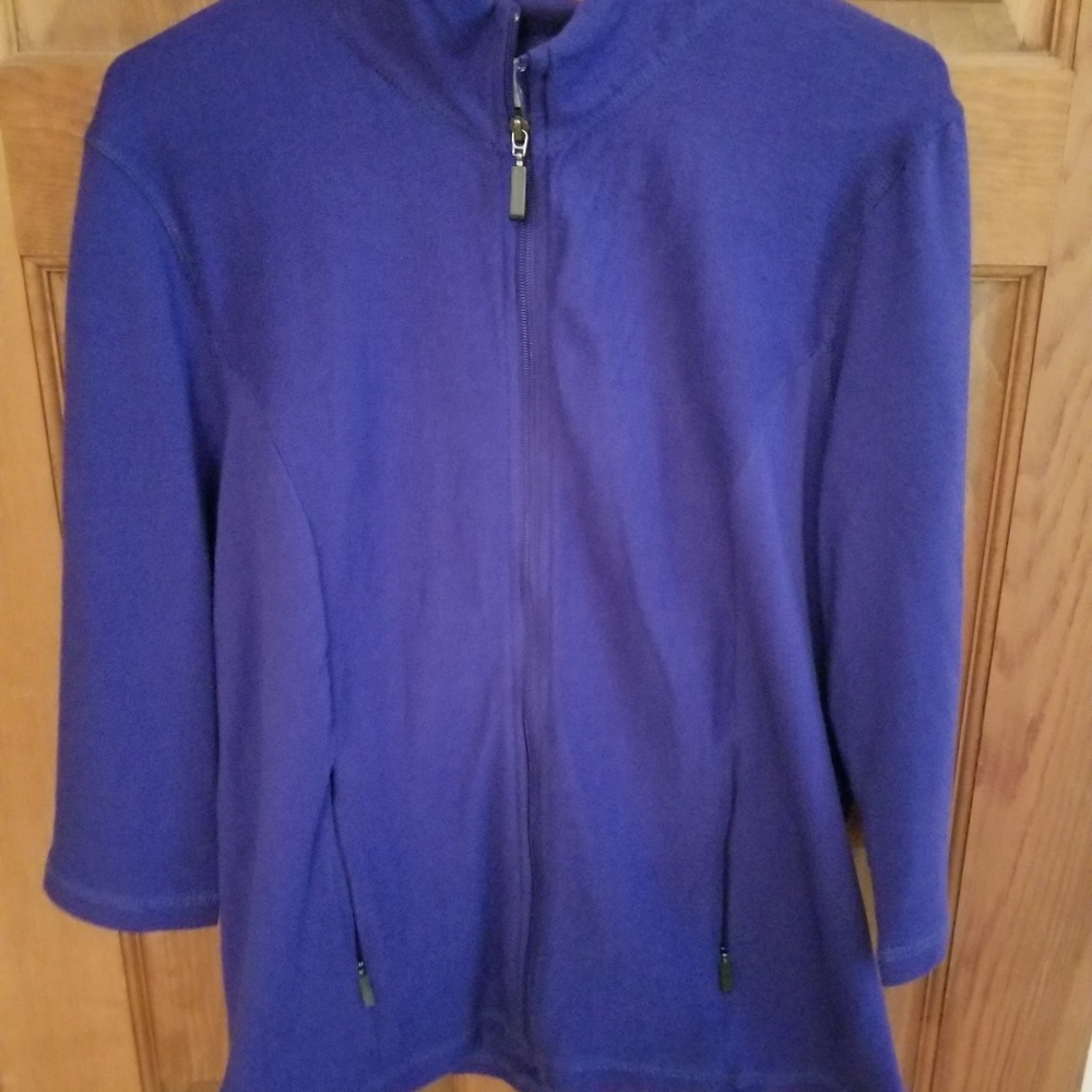 Blue Zip-Up Sweatshirt